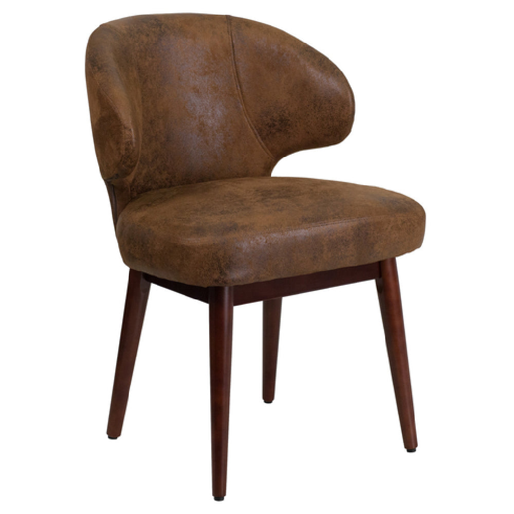 Comfort Back Series Bomber Jacket Microfiber Side Reception Chair - Thumbnail 2