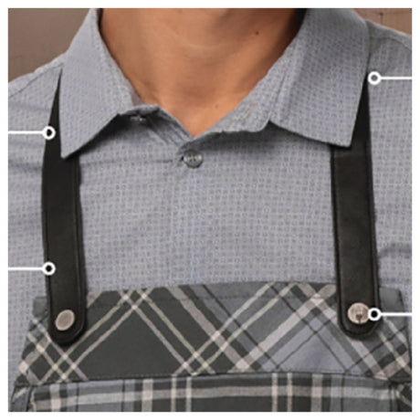 Chef Works XNS05TPK0 Apron Neck Strap 34"L Max. Length Adjustable Slider & Snap Closure