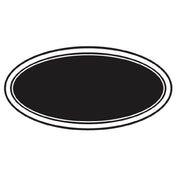 Hubert 23774 - Chalkboard Label, 3" X 2", Oval