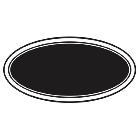 Hubert 23774 - Chalkboard Label, 3" X 2", Oval