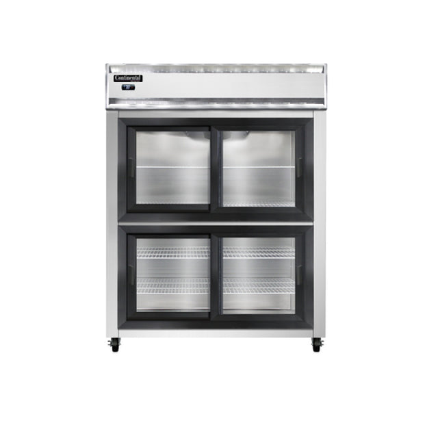 Continental Refrigerator 2RESNSSSGDHD Extra-Wide Refrigerator Reach-in 57"W
