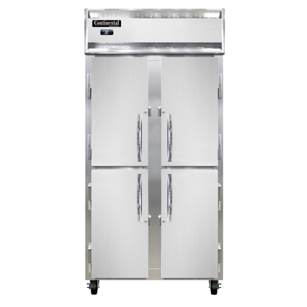 Continental Refrigerator 2RSESNHD Slim Line Refrigerator Reach-in 36-1/4"W