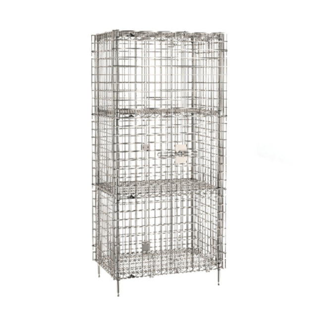 Metro SEC53S-2SE - Super Erecta® Security Unit, Stationary, Stainless Steel Finish