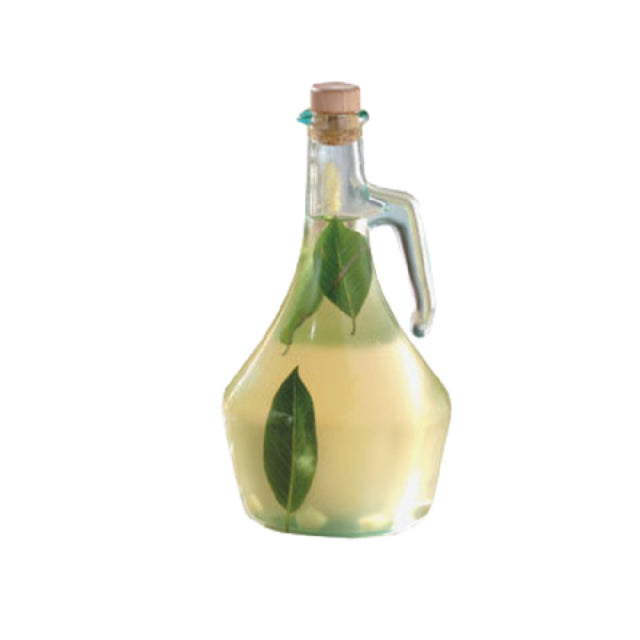 Tablecraft H9222 Cash & Carry Portabella™ Olive Oil Bottle 16 Oz. Green Tint Glass Bottles (dishwasher Safe)