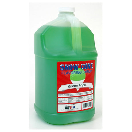 Winco 72009CS Benchmark Snow Cone Syrup 1 Gallon Green Apple (4 Gallons Per Case)