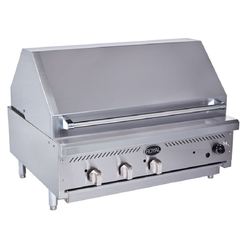 Royal Range Of California RIBT-48_NAT Charbroiler Gas Countertop