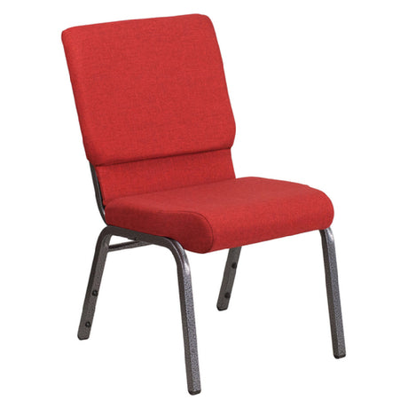 Flash Furniture FD-CH02185-SV-RED-GG Hercules Series Stacking Church Chair 800 Lb. Weight Capacity