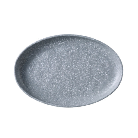 Yanco ST-212 - Stone Art Platter, 12 1/4" X 8 1/4" X 1 1/8", Gray