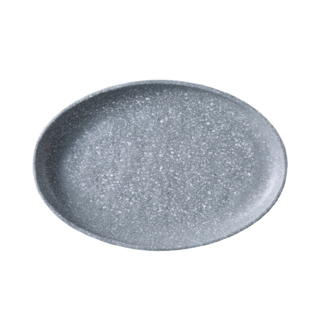 Yanco ST-212 - Stone Art Platter, 12 1/4" X 8 1/4" X 1 1/8", Gray