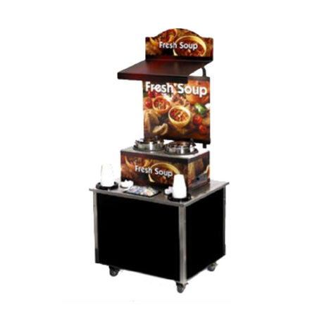 Vollrath 3702803 Cayenne® Soup Kiosk-free Standing Merchandiser With Country Kitchen Graphics