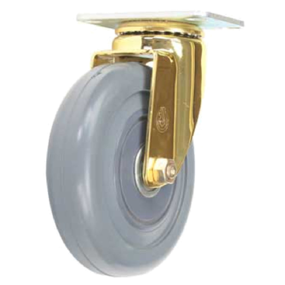 Forbes Industries 6052-S Replacement Caster 5" Dia. Grey Non-marking Soft Ride Wheel