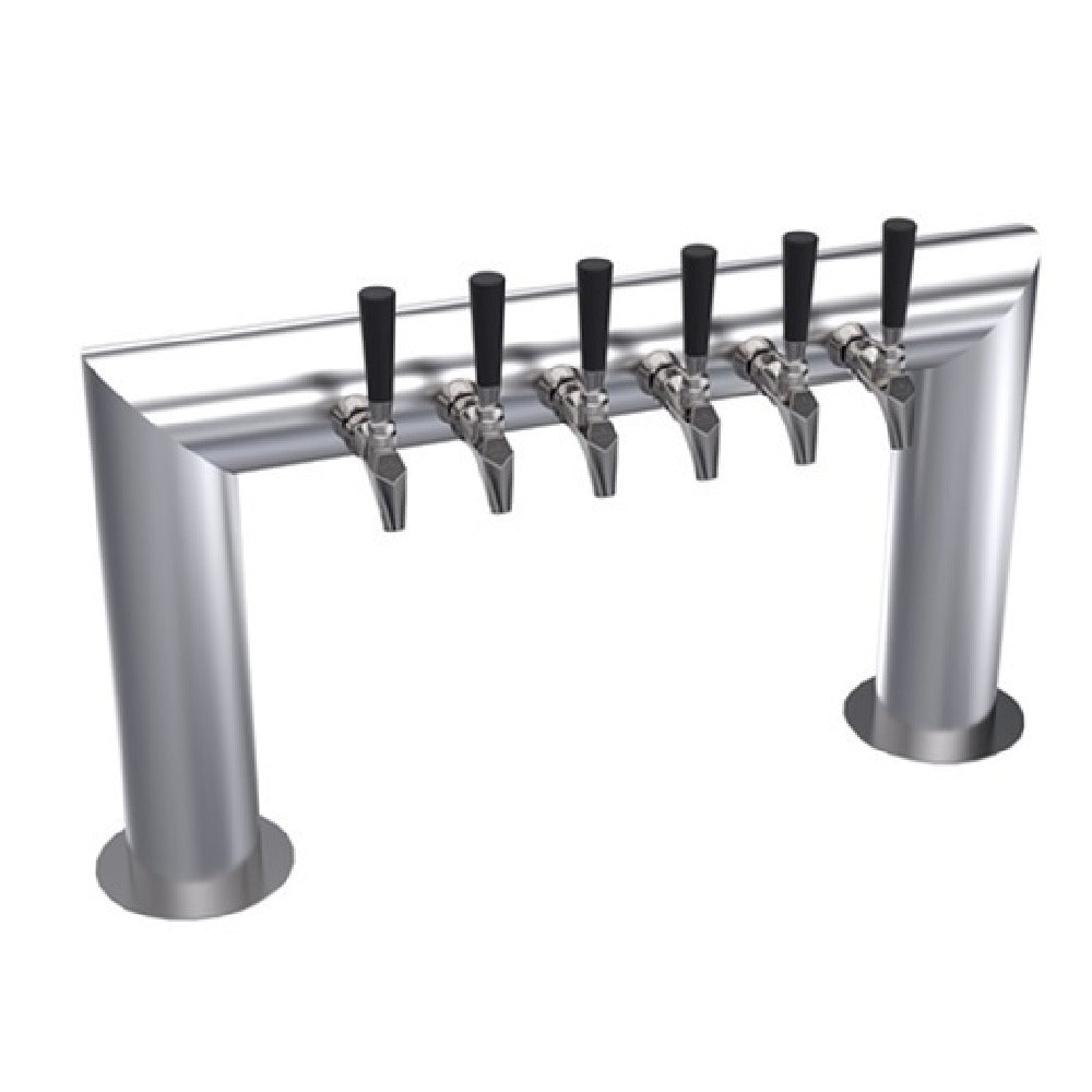 Krowne KPTU-6A Krowne Pass-Thru Tower Six Faucets Handles And Faucets Not Included