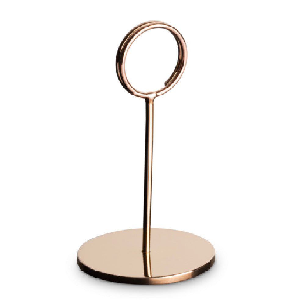 Bon Chef 61410-RG - Table Card/Sign Stand, Rose Gold Pvd Stainless Steel, Spiral Loop Clip