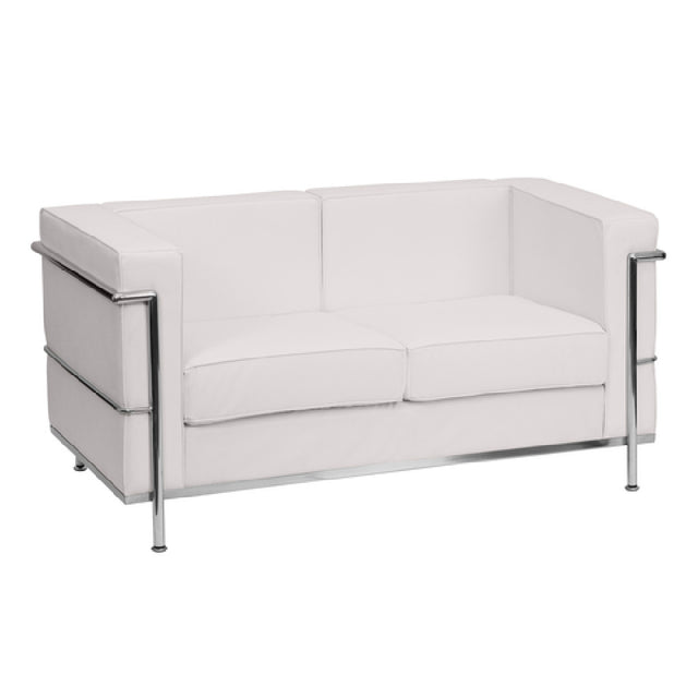 Flash Furniture ZB-REGAL-810-2-LS-WH-GG Hercules Regal Series Loveseat 57"W X 28-1/2"D X 27-1/2"H