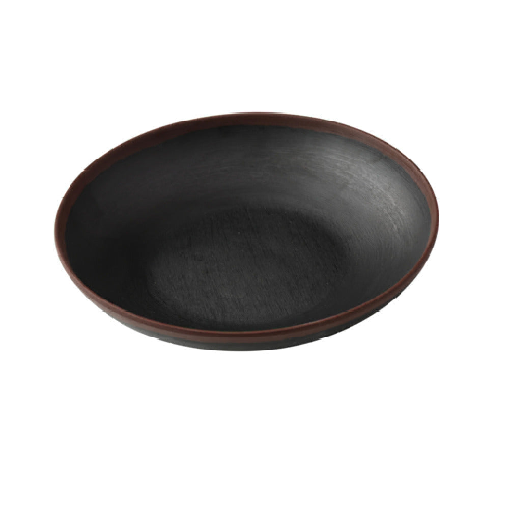 Yanco NA-708BK Nature Art Salad/Soup Plate 8"dia. X 1-1/2"H 20 Oz