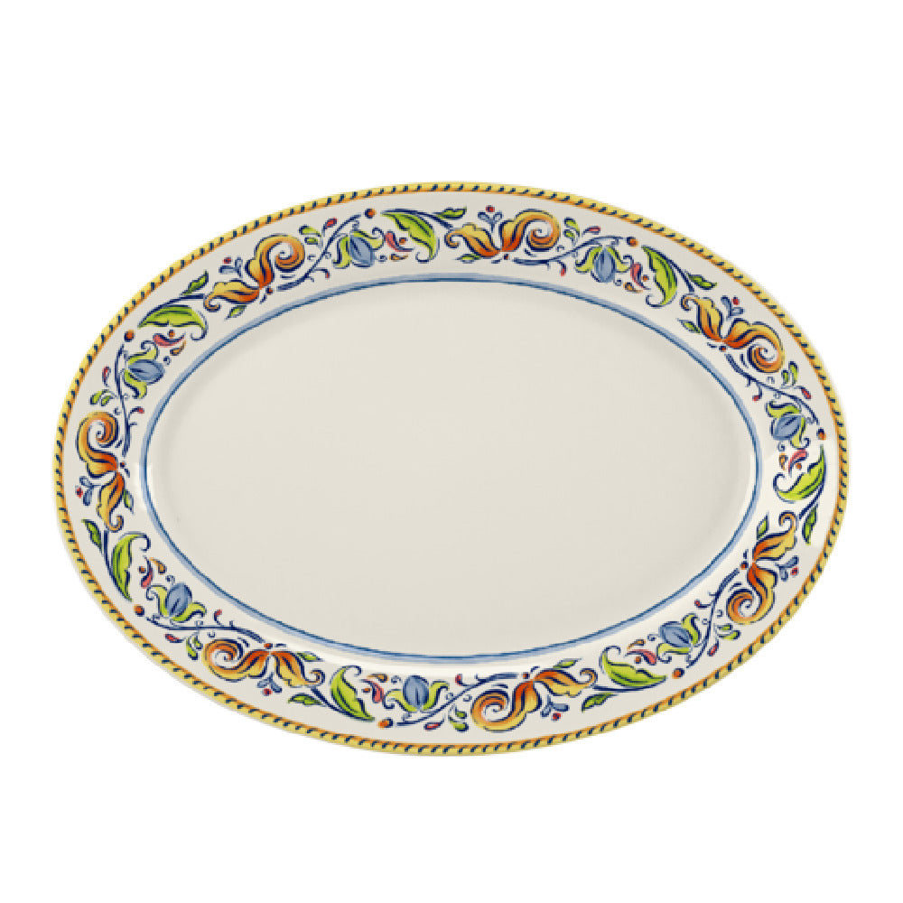 Steelite HL15763907 Rolled Edge Oval Platter 13.375" X 9.25" X 1.5" RE & NR