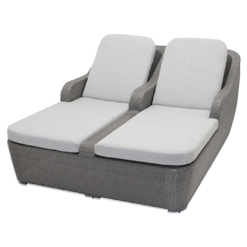 Plantation Prestige Commercial Furniture 8770800-015402 Durango Double Chaise Includes Sunbrella® Fabric Cushions