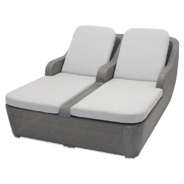Plantation Prestige Commercial Furniture 8770800-015402 Durango Double Chaise Includes Sunbrella® Fabric Cushions