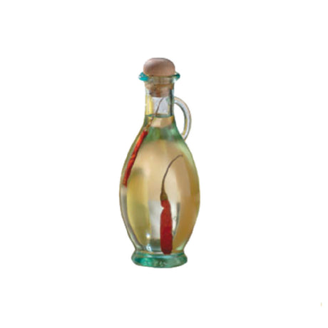 Tablecraft H9220 Cash & Carry Tuscany™ Olive Oil Bottle 8 Oz. Green Tint Glass Bottle (dishwasher Safe)