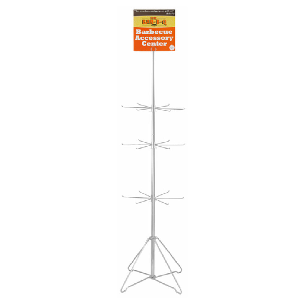 Chef Master 09040X Merchandising Spin Rack 3-tier With Sign Holder