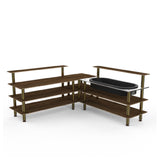 Steelite MGCMLB01WBXF Mogogo Buffet Solutions Modular Cooling Corner Station 3-tier