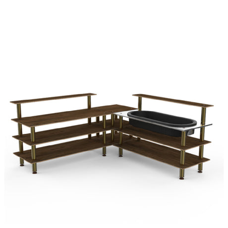 Steelite MGCMLB01WBXF Mogogo Buffet Solutions Modular Cooling Corner Station 3-tier