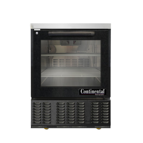 Continental Refrigerator UC24SNGD-B Undercounter Refrigerator Shallow Depth 24" W