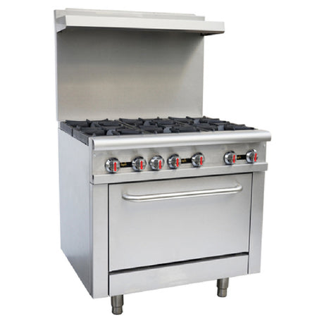 Omcan 43151 (CE-CN-0914-R) Restaurant Range Natural Gas 36" W X 32.6"D