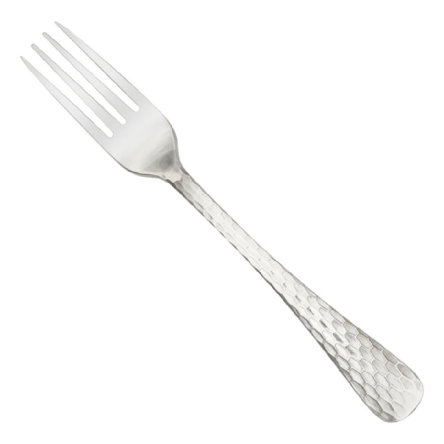 Winco 0023-05 Caspian Dinner Fork 18/0 Stainless Steel Hammered Finish