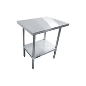 Sapphire Manufacturing SMTE-2430G Worktable 30"W X 24"D X 35"H 18/430 Stainless Steel Flat Top