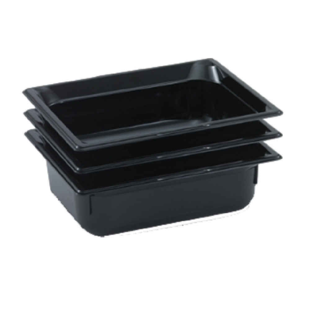 Vollrath 9002420 Super Pan® 1/1 GN Food Pan 2-1/2" Deep High-temp Black Resin