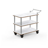 Steelite MGCRNX09CSXX Mogogo Buffet Solutions Roll'n Service Cart 41-1/2" X 21" X 36"H