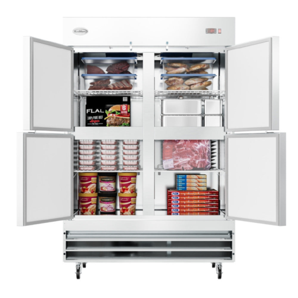 Koolmore RIF-2D-SSHD - Freezer, Reach-in, Two Section