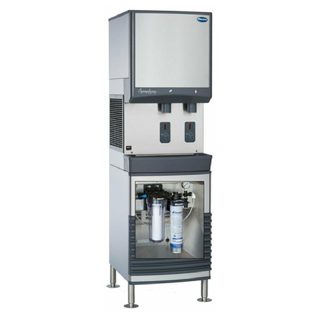 Follett 25AND50BASE-CL Base Stand For 25 And 50CI Series Ice And Water Dispensers With High Capacity Carbonless Filter System (01050442) Installed