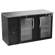 Victory VBBN58HC-G-B - Back Bar Refrigerator, Two-section, 58"W X 25-11/16”D X 34"H