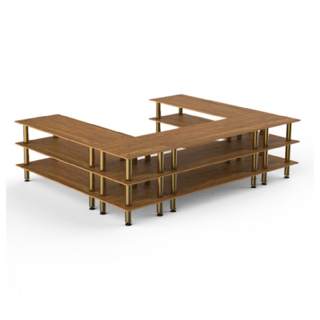 Steelite MGCMLA09BBXF - Triple Buffet Station, 130.0" X 100.5" X 35.0", Modular
