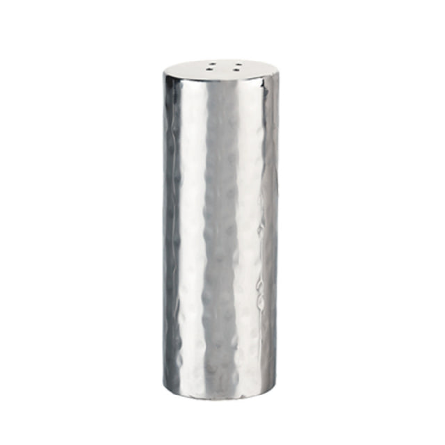 Libbey 6703 (Formerly World Tableware) Pepper Shaker 1-1/4" Dia. X 3-1/2"H Heavy Gauge Stainless Steel