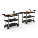 Steelite MGCRNX24MSXX Mogogo Roll'n Mini Brunch Time Station Nero Marquina Marble Shelves