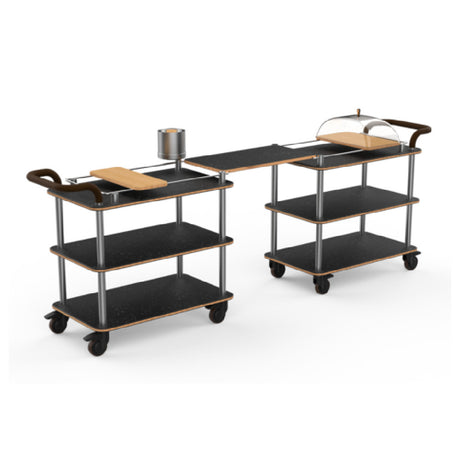 Steelite MGCRNX24MSXX Mogogo Roll'n Mini Brunch Time Station Nero Marquina Marble Shelves