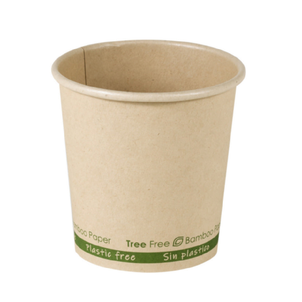 PacknWood 210GCWBTF4 - Bamboo Fiber Cup Without Plastic, 4oz, 2.4" D X 2.4" H