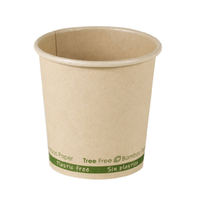 PacknWood 210GCWBTF4 - Bamboo Fiber Cup Without Plastic, 4oz, 2.4" D X 2.4" H