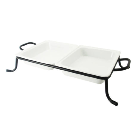 CAC China BF-G212 GN Food Pan Set Includes: (2) 1/2 Size Food Pans 12-3/4"L X 10-3/8"W X 2-1/2"H