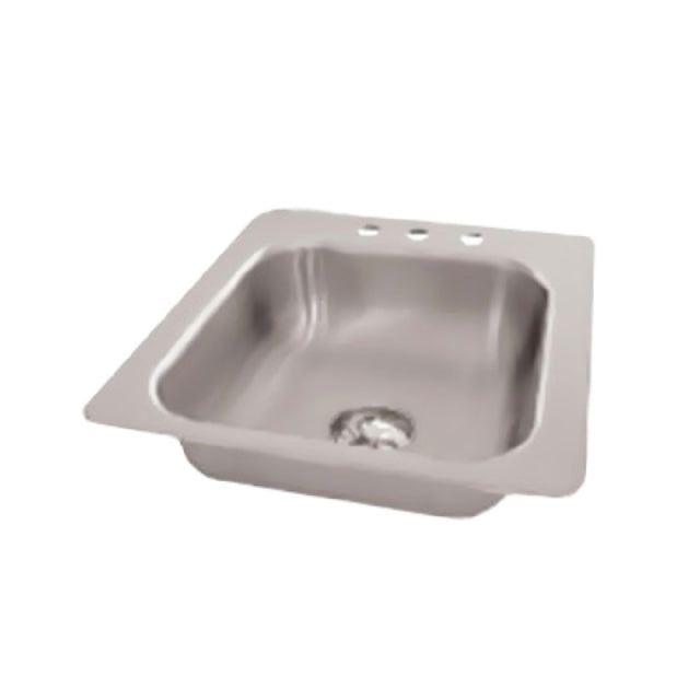 Advance Tabco SS-1-1715-10 Smart Series™ Drop-In Sink 1-compartment Self-rim Design