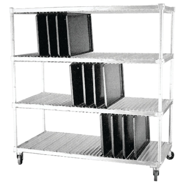 Dinex DXIDTDR3 Tray Drying Rack 63-3/4" X 28" X 74-1/2"H Three Shelves