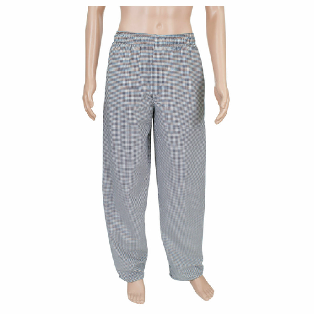 John Ritzenthaler Company RZFC-PANTMM Ritz® Kitchen Wears™ Chef's Pants Baggy 2" Elastic Waist Zipper