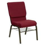 Flash Furniture XU-CH-60096-BY-BAS-GG Hercules Series Stacking Church Chair 800 Lb. Weight Capacity