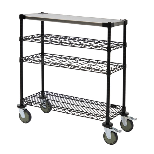 Quantum WRC-1436WSBK-1SS Wine Display/Worktable Cart 36"W X 14"D X 40"H 1200 Lb. Load Capacity