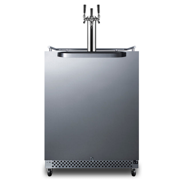 Summit SBC696OSTRIPLE Beer Kegerator 24" Wide Indoor/outdoor Use