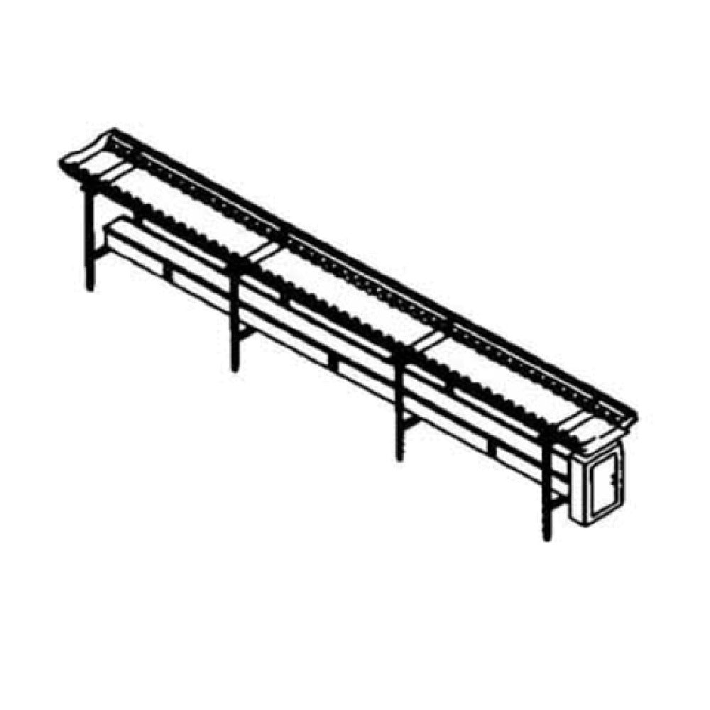 Piper Products SSC-14 - Tray Make-Up Conveyor, 14'L, Non-powered Skate-wheel Conveyor