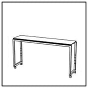 Bauscher Hepp VE-51017 - Venta® Buffet Table, Stage 50 S 164, On Castors With Integrated Height Adjustment